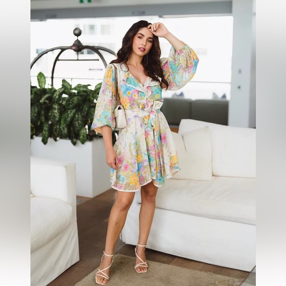 Spell Dresses & Skirts - 🌸SOLD🌸 Spell Lei Lei Frill Playdress Cream Floral